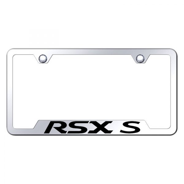 Autogold® - License Plate Frame with Laser Etched RSX-S Logo and Cut-Out