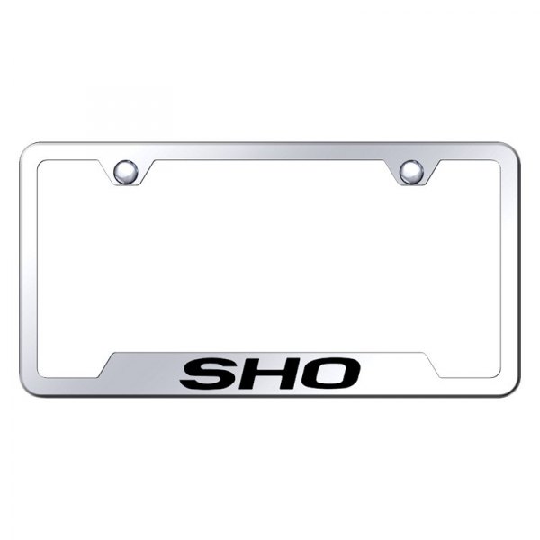 Autogold® - License Plate Frame with Laser Etched SHO Logo and Cut-Out