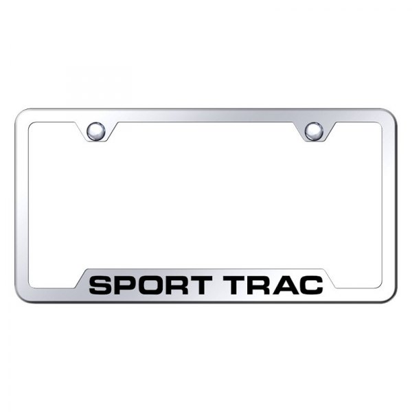 Autogold® - License Plate Frame with Laser Etched Sport Trac Logo and Cut-Out