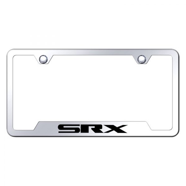Autogold® - License Plate Frame with Laser Etched SRX Logo and Cut-Out