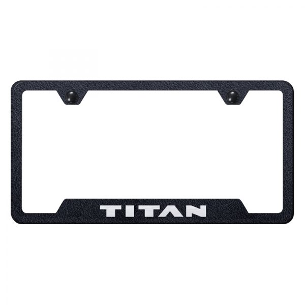 Autogold® - License Plate Frame with Laser Etched Titan Logo and Cut-Out