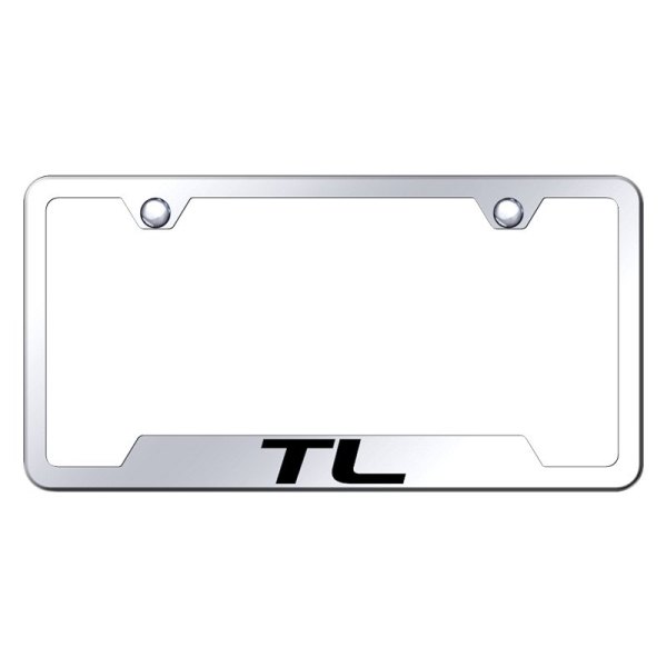 Autogold® - License Plate Frame with Laser Etched TL Logo and Cut-Out