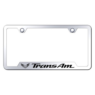 Autogold® - Chrome License Plate Frame with Laser Etched Trans Am Logo and Cut-Out