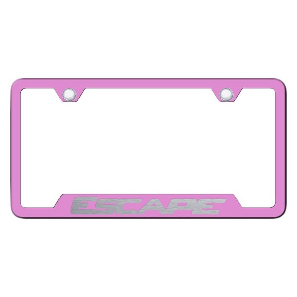 Autogold® - License Plate Frame with Laser Etched Escape Logo and Cut-Out