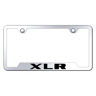 Autogold® - Chrome License Plate Frame with Laser Etched XLR Logo and Cut-Out
