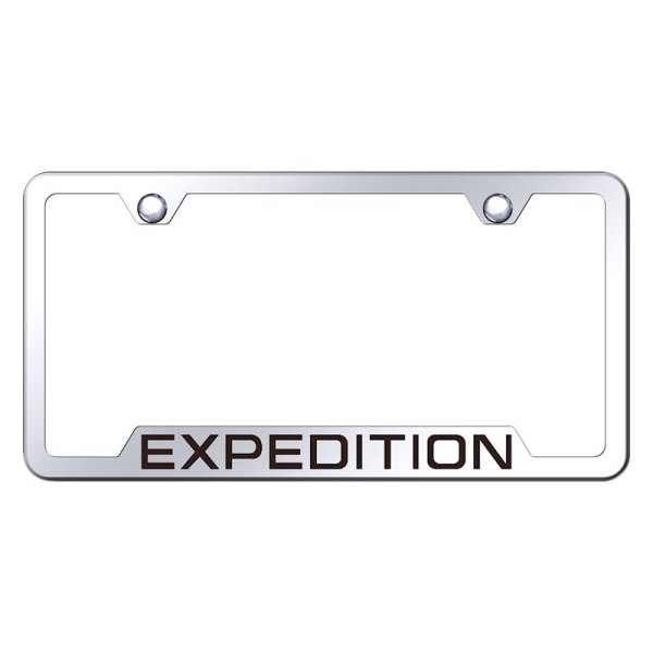 Autogold® - License Plate Frame with Laser Etched Expedition Logo and Cut-Out