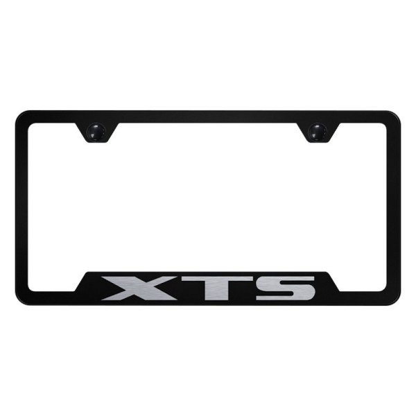 Autogold® - License Plate Frame with Laser Etched XTS Logo and Cut-Out