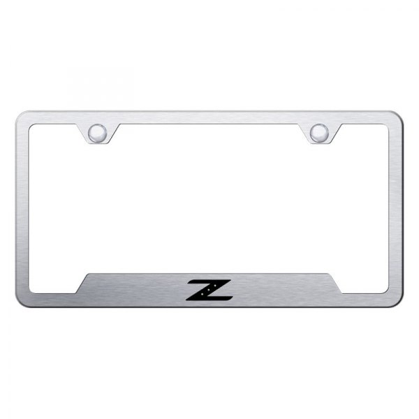 Autogold® - License Plate Frame with Laser Etched Z Logo and Cut-Out