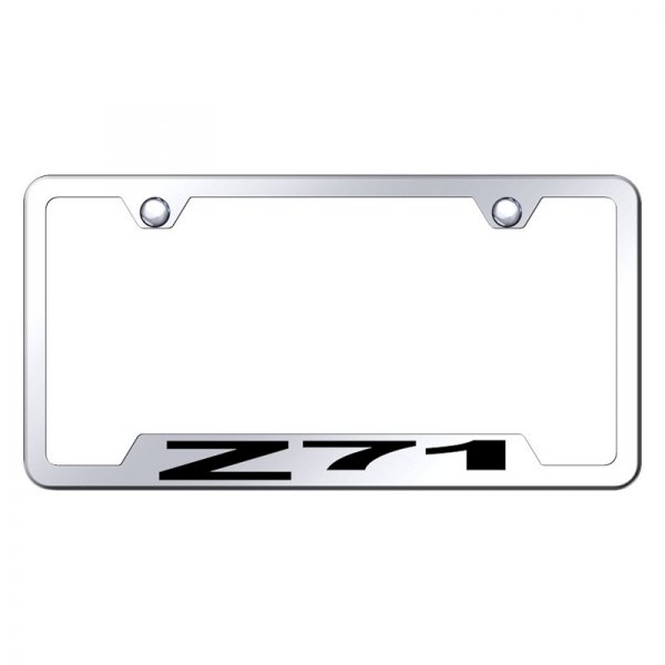 Autogold® - License Plate Frame with Laser Etched Z71 Logo and Cut-Out
