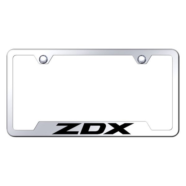 Autogold® - License Plate Frame with Laser Etched ZDX Logo and Cut-Out