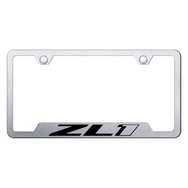 Autogold® - License Plate Frame with Laser Etched ZL1 Logo and Cut-Out