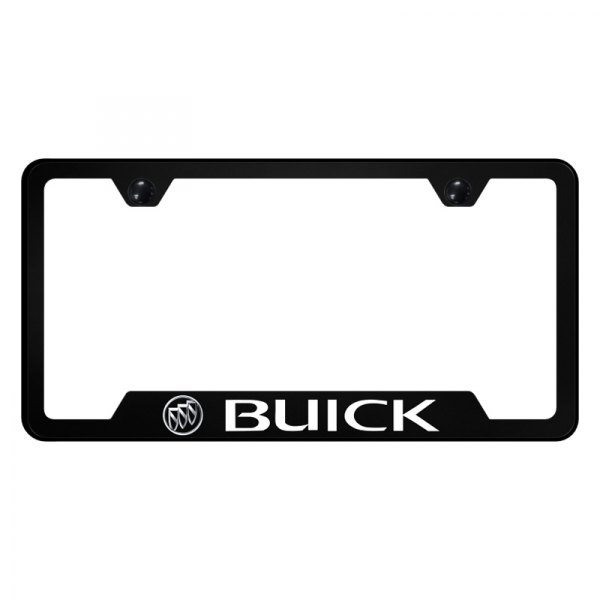 Autogold® - UV Printed License Plate Frame with Notched Buick Logo