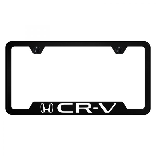 Autogold® - UV Printed License Plate Frame with Notched CR-V Logo