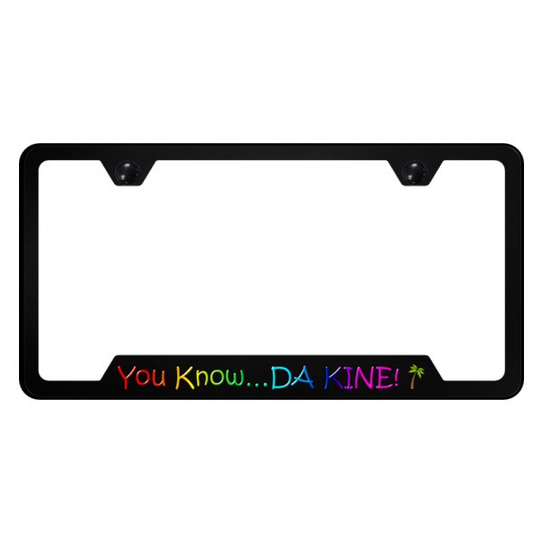 Autogold® - UV Printed License Plate Frame with Notched DA KINE Logo