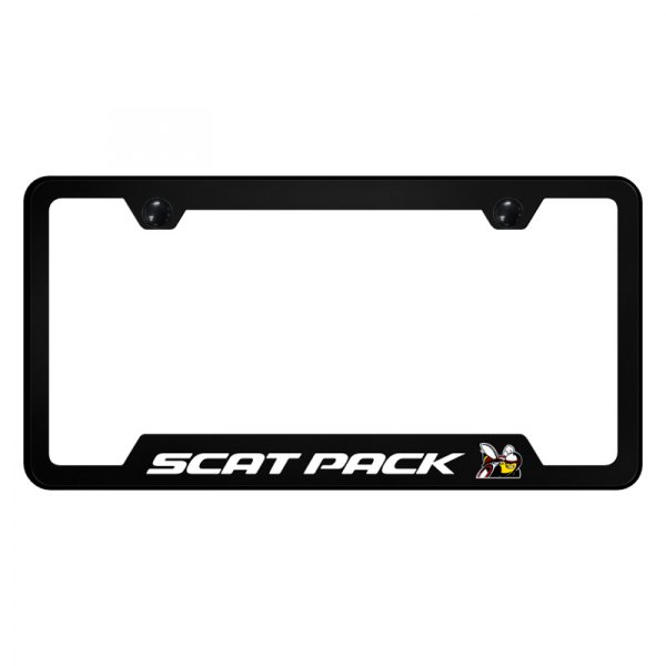 Autogold® - UV Printed License Plate Frame with Notched Scat Pack Logo