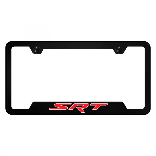 Autogold® - UV Printed License Plate Frame with Notched SRT Logo