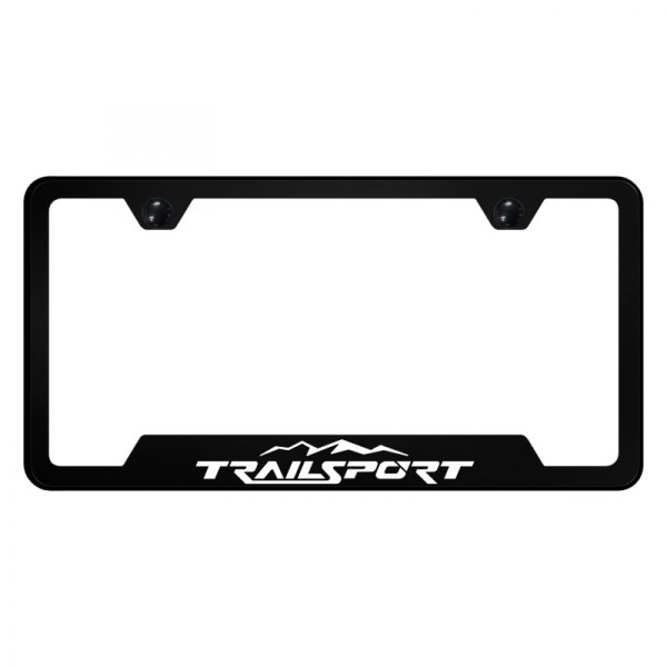 Autogold® - UV Printed License Plate Frame with Notched TrailSport Logo
