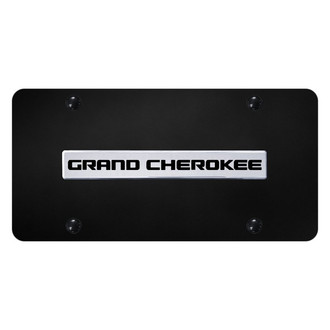 Autogold® - License Plate with 3D Grand Cherokee Logo
