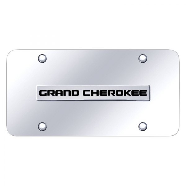Autogold® - License Plate with 3D Grand Cherokee Logo