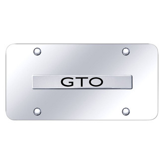 Autogold® - Chrome License Plate with 3D Chrome GTO Logo