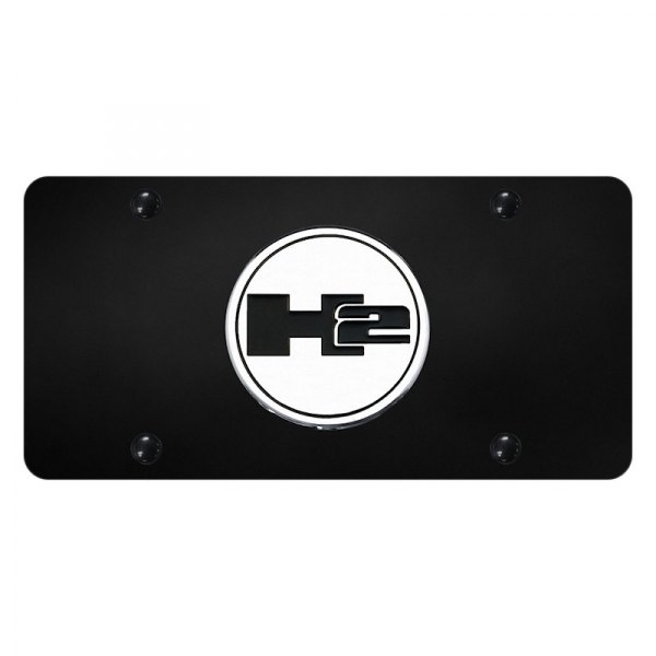 Autogold® - License Plate with 3D H2 Emblem