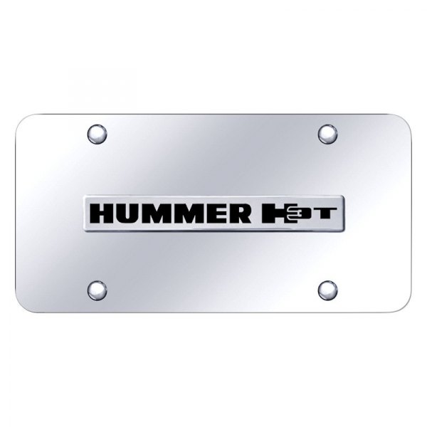 Autogold® - License Plate with 3D Hummer H3T Logo
