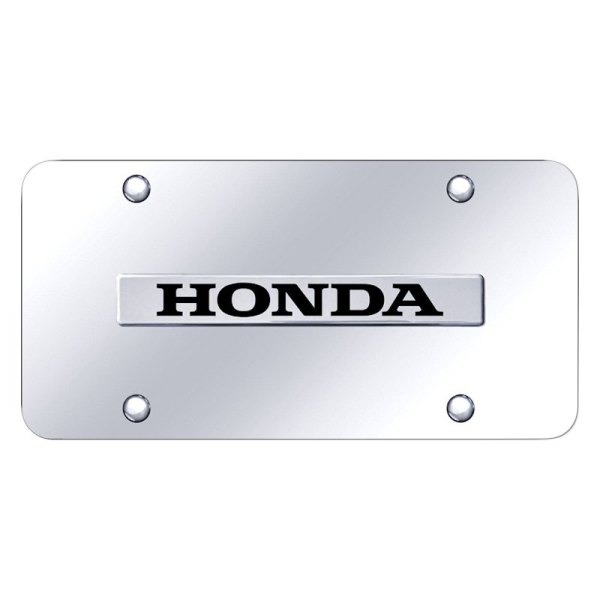 Autogold® - License Plate with 3D Honda Logo