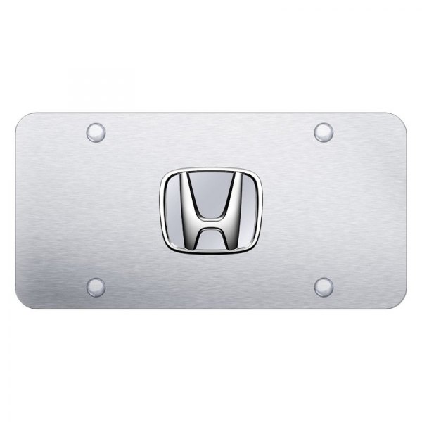 Autogold® - License Plate with 3D Honda Emblem