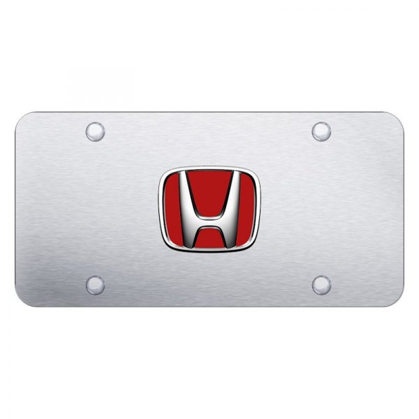 Autogold® - License Plate with 3D Honda Emblem