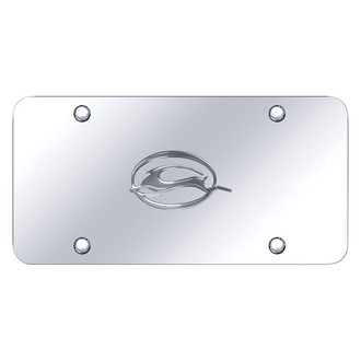 Autogold® - Chrome License Plate with 3D Chrome Impala Emblem