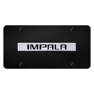 Autogold® - License Plate with 3D Chrome Impala Logo
