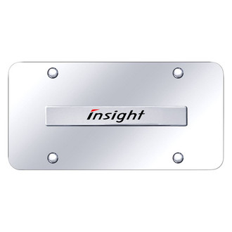 Autogold® - Chrome License Plate with 3D Chrome Insight Logo