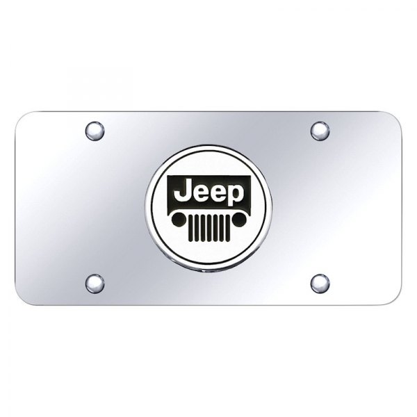 Autogold® - License Plate with 3D Jeep Emblem