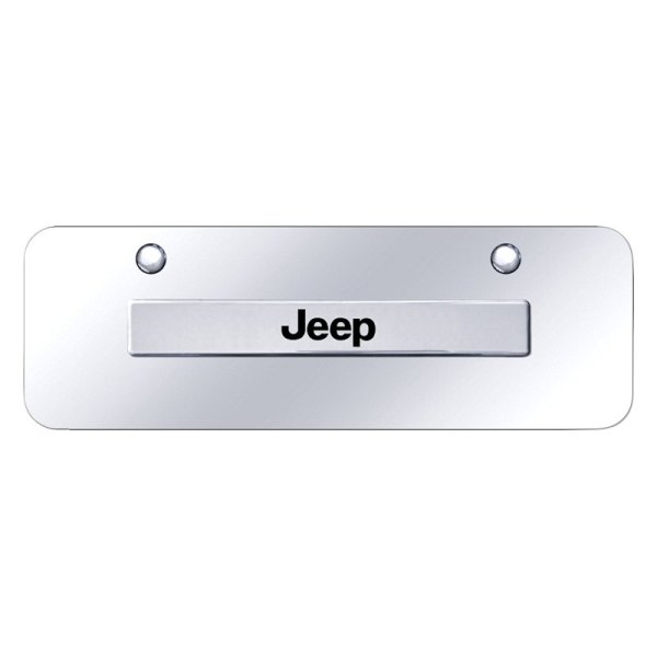 Autogold® - Mini Size License Plate with 3D Jeep Logo