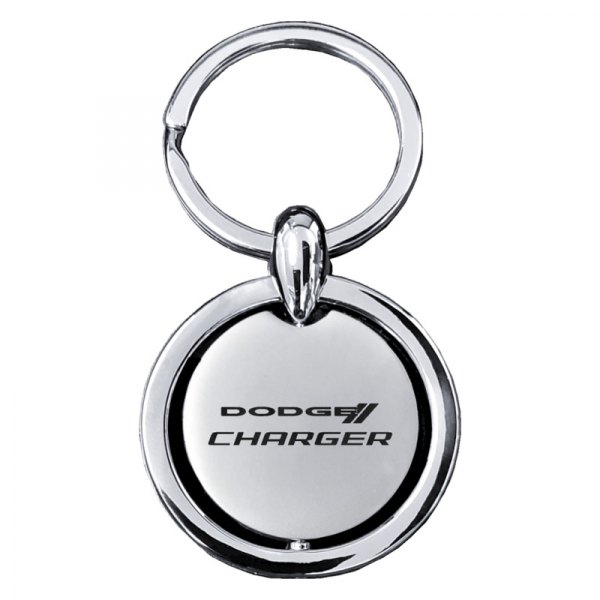 Autogold® - Charger Revolver Silver Key Chain