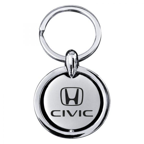 Autogold® - Civic Revolver Silver Key Chain