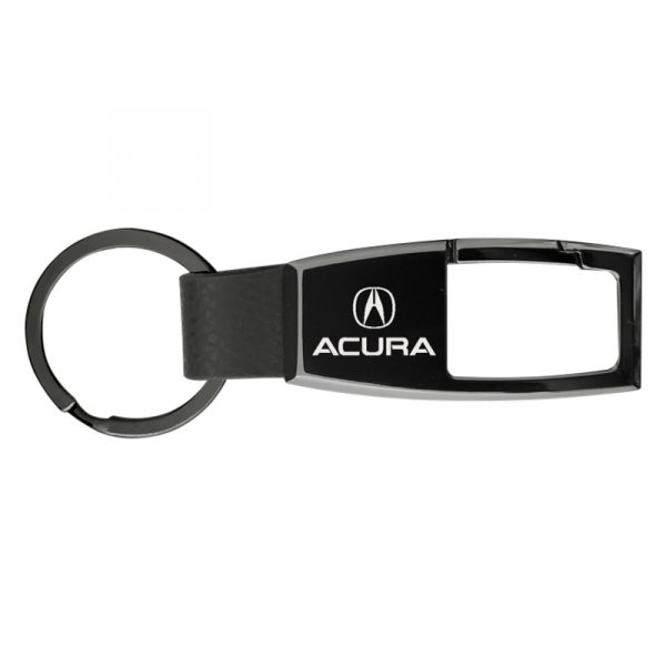Autogold® - Acura Premier Carabiner Black Pearl Key Chain