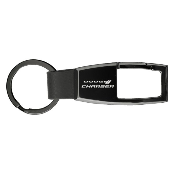 Autogold® - Charger Premier Carabiner Black Pearl Key Chain