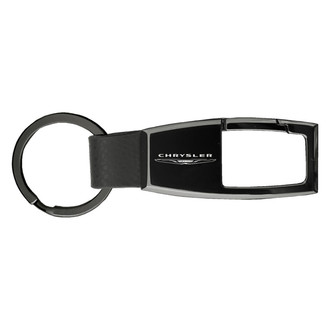 Autogold® - Chrysler Premier Carabiner Black Pearl Key Chain
