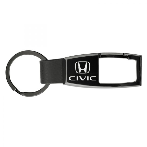 Autogold® - Civic Premier Carabiner Black Pearl Key Chain