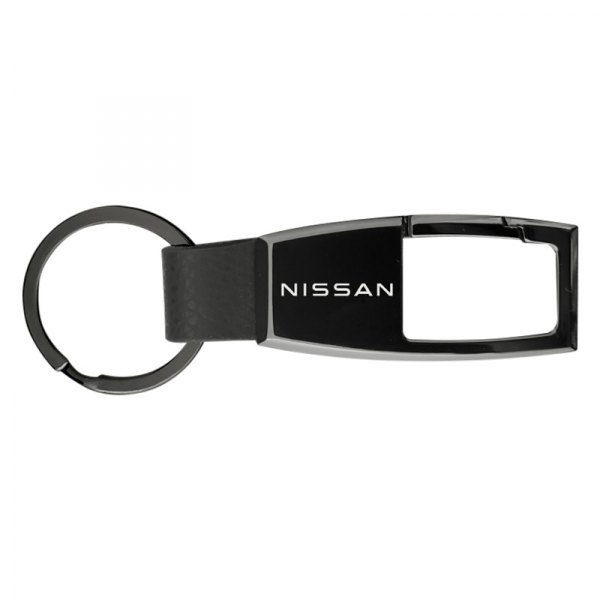 Autogold® - Nissan Premier Carabiner Black Pearl Key Chain