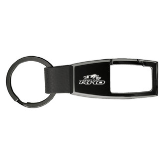 Autogold® - RHO Stacked Premier Carabiner Black Pearl Key Chain