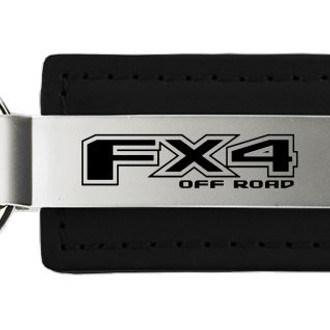 Autogold® - FX4 Black Leather Key Chain