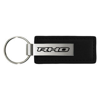Autogold® - RHO Black Leather Key Chain