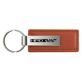Autogold® - HPD Brown Leather Key Chain