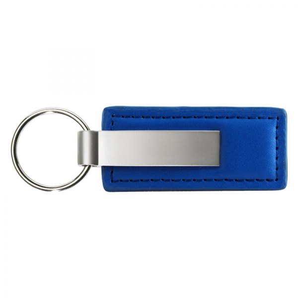 Autogold® - Blank Blue Leather Key Chain