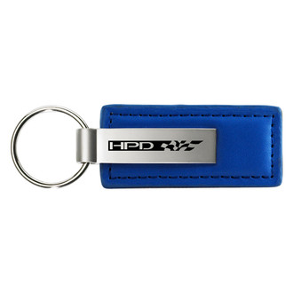 Autogold® - HPD Blue Leather Key Chain