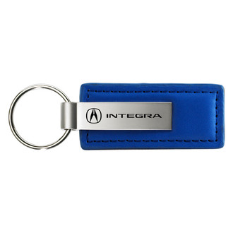 Autogold® - Integra Blue Leather Key Chain