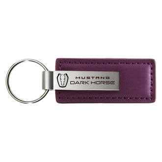 Autogold® - Dark Horse Purple Leather Key Chain