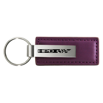 Autogold® - HPD Purple Leather Key Chain